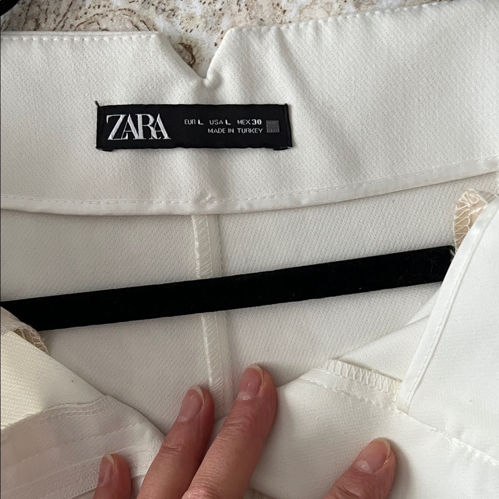 Zara white Women's Trousers - Picture 3 of 5
